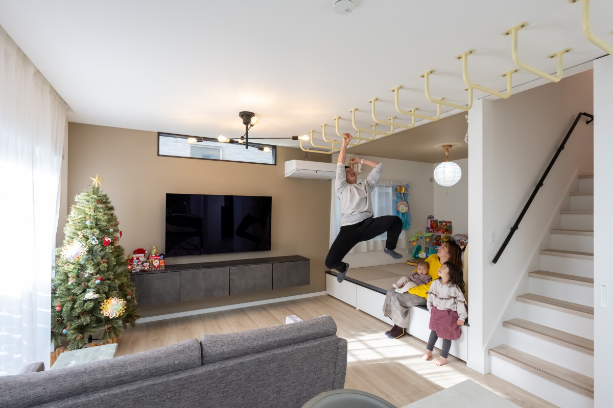 ①体を軽く動かす空間がある