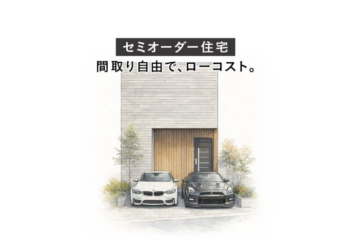 【セミオーダー住宅】コスパ・タイパ重視！なのに、間取りは自由設計！