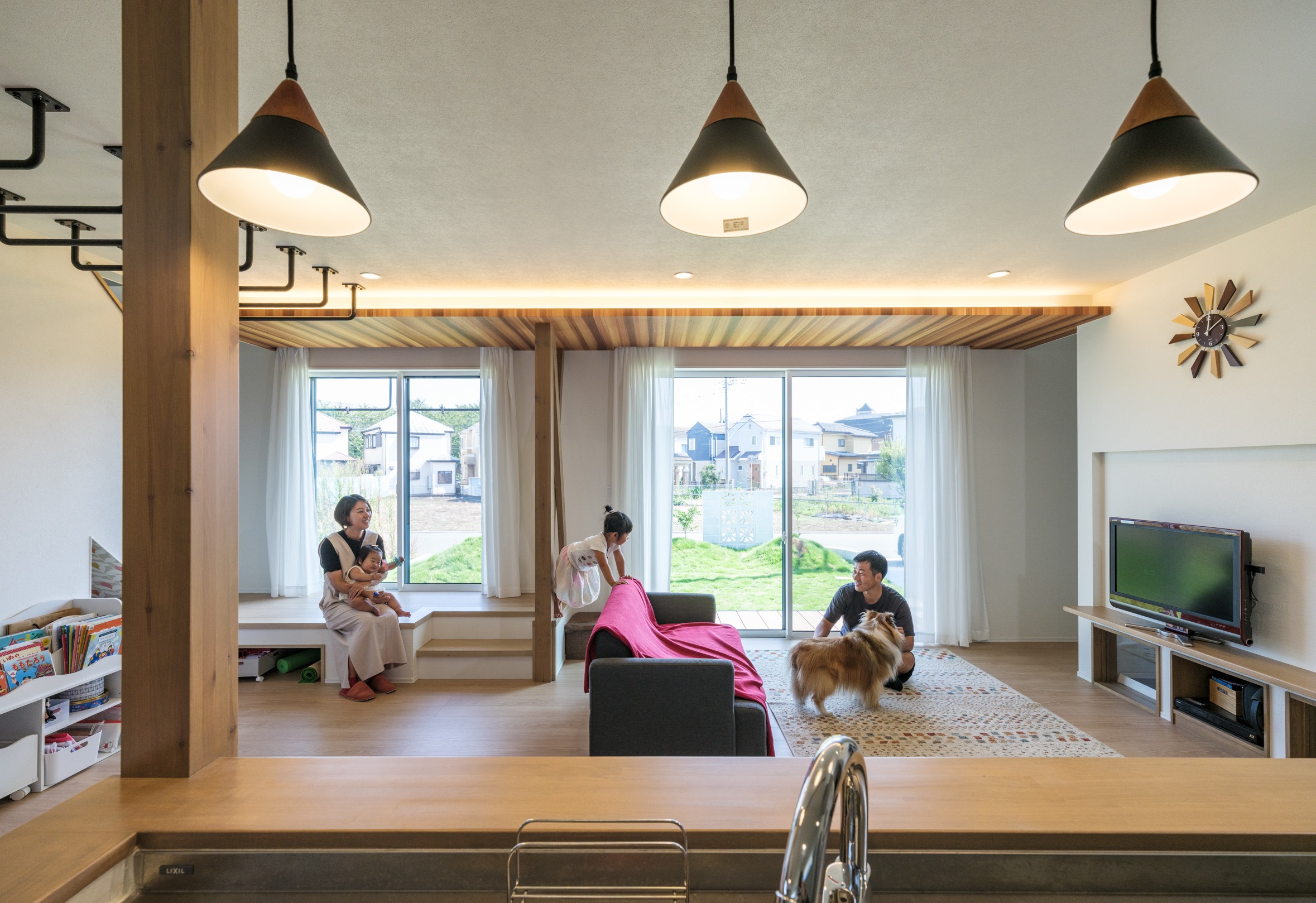 広さと快適性を両立した、家族がのびのび暮らせる空間