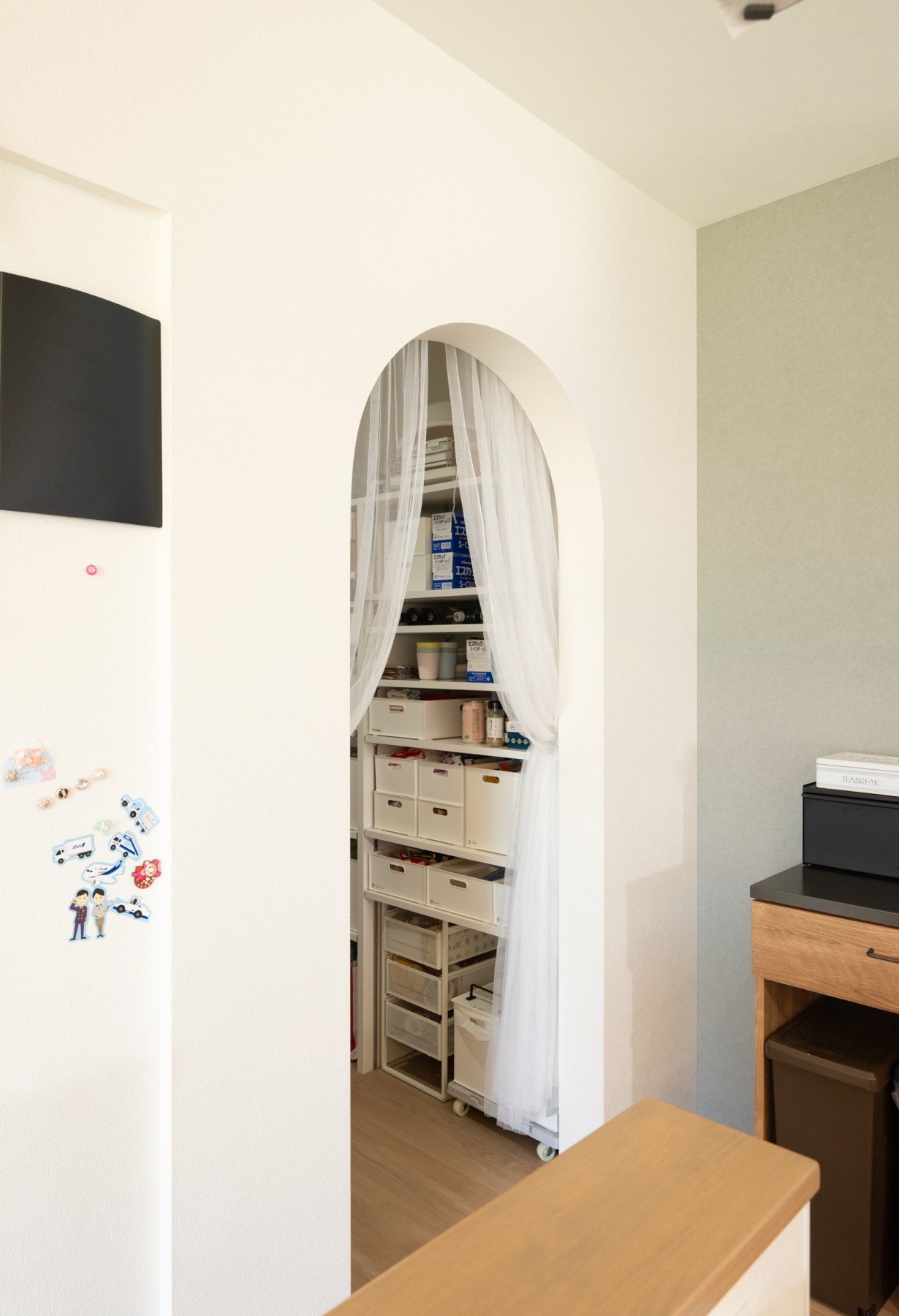 使いやすさを重視したパントリー