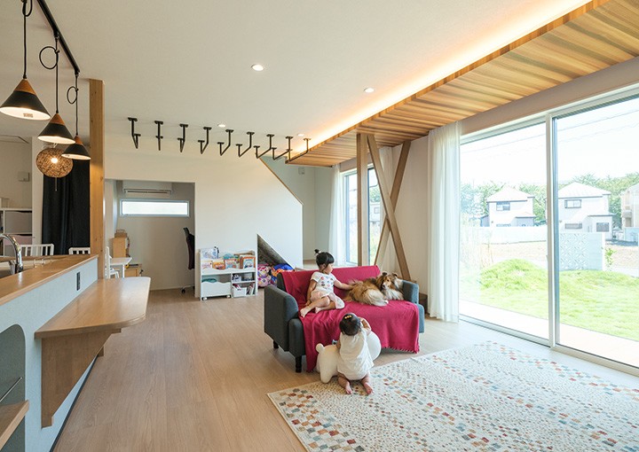 45平米超の広々LDKと雲梯で、家族みんなが楽しめるマイホーム！